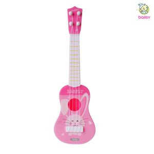 Bailey Guitar Toy for Girl and Boy Gift 4 String Ukulele Portable Musical Toy Guitar for Student