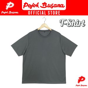 Pojok Busana Tee Shirt Pria Polos Warna Warni - Kaos Oblong Cowok Hitam Putih
