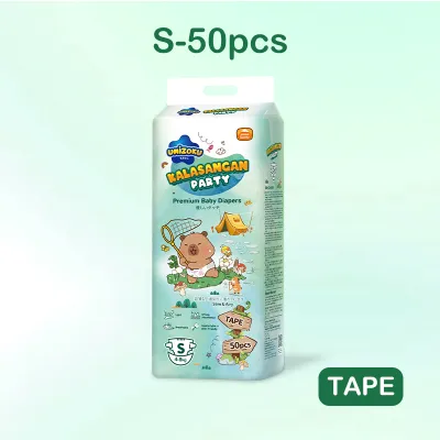 Japan Imported 50pcs Baby Diaper B Clothlike Tape Disposable Baby Diaper