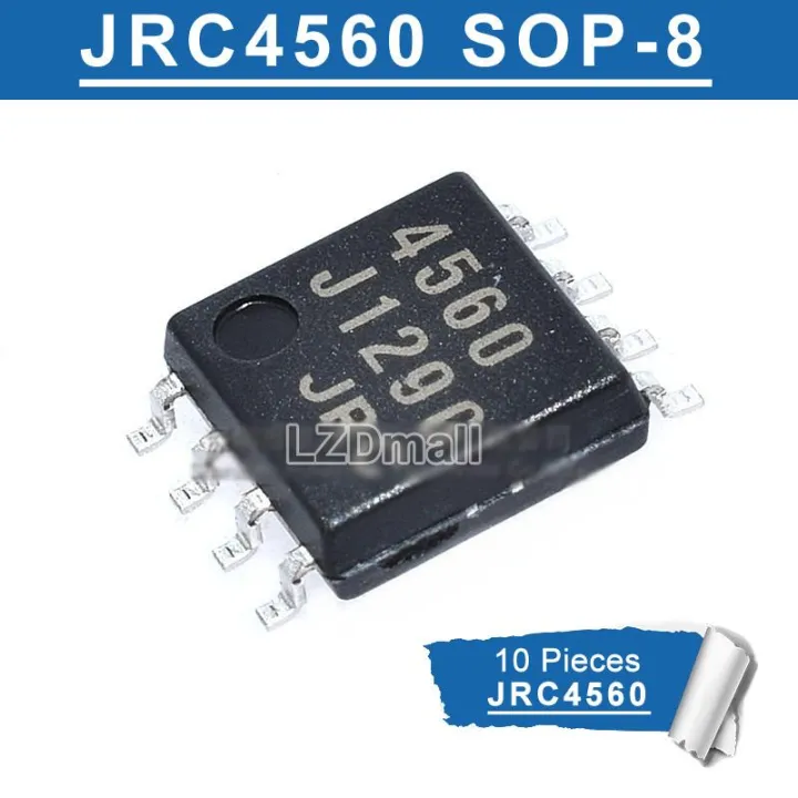 Jual JRC4560 SMD - IC DUAL OP AMP LOW NOISE JRC 4560 SOP8 - JRC4560D