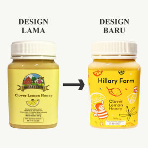 Hillary Farm Clover Lemon Honey 500gr - Madu