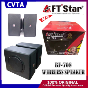 FT-Star NEW 2 pcs Wireless Speaker(1800W )Digital Player BF-708 4TZ