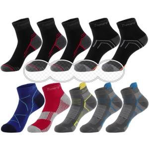 5 Pairs/Lot Mens Running Socks Casual Outdoor Sports Cotton Orange Red Stripes Compression Black 15 Styles Travel Hot Sale 20262026