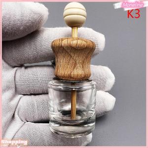 [Moneline] Air Freshener Car Perfume Clip Essential Oil Diffuser Vent Empty Glass Bottle Decoration Aromatherapy Glass Bottle