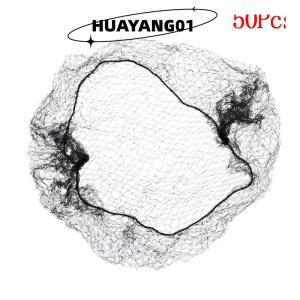 HUAYANG01 [2023 new HOT FASHION] lazlook 50/100pcs Women hair nets ที่มองไม่เห็น Elastic EDGE Mesh Black snad WIG CAP