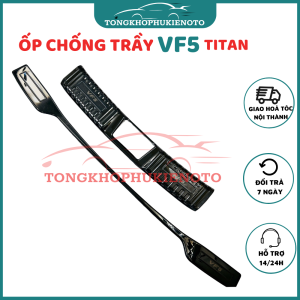 Ốp chống trầy cốp trong ngoài xe Vinfast VF5/Herio Green chất liệu Titan cao cấp