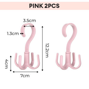 [4 Claws] Worthbuy Penyangkut Kabinet Multipurpose Rotating Hanger Hook Rack Wardrobe Storage Penyangkut Almari 毛巾领带挂钩
