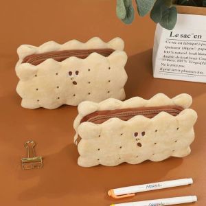 (L1-S02)ลายน่ารั รูปร่างน่ารั คุกกี้ กระเป๋าปากกา กระเป๋าดินสอ ความจุมาก กล่องดินสอ กระเป๋าเครื่องสำอาง นักเรียน เครื่องเขียน