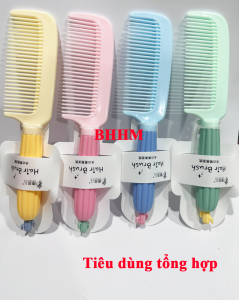(Q8) 1 Cây lược chải tóc bằng nhựa cán cầm hình xương rồng dễ thương.