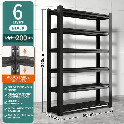 【SG】Heavy Duty Rack Bomb Storeroom Kitchen Storage Shelf Organiser Warehouse Boltless Shelf Metal Shelf Rack Shelving货架