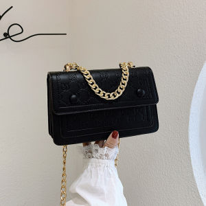 [SUPPORT LOCAL] 1986 Women Elegant Chain Shoulder Bag Fashion PU Leather Crossbody Handbag (21 x 14 x 9cm) - Beg Tangan Wanita Rantai Emas Trend Fesyen Terkini 法国质感包包女新款潮秋冬时尚链条手提单肩网红百搭斜挎小包 - Designer Woman Micro Bags - Sold by ISABELLA