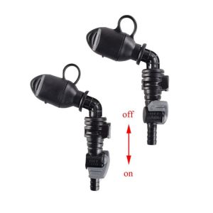 FUGUI Silicone Spare Part Cycling Black Elbow With Dust Cover With Dust Proof Cap Hydration Bite Valve Mouthpiece Nozzle Water Bag Bite Inner Water Nozzles Hydration Bag Bite Valve Water Bag Nozzle