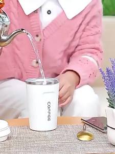 Coffee Cup Thermos Gradient Color Travel Mug Double-layer Vacuum for Home Office School & Gift2026