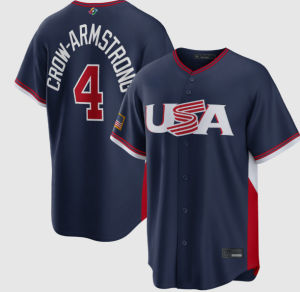 2026 New European and American WBC Embroidered Baseball Jersey Short Sleeve World Cup Baseball Classic USA Team Customized