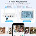 Rolte Pakte CCTV 8 Channel 6 Kamera 8MP PTZ WiFi Suara Dua Arah By iCsee. 