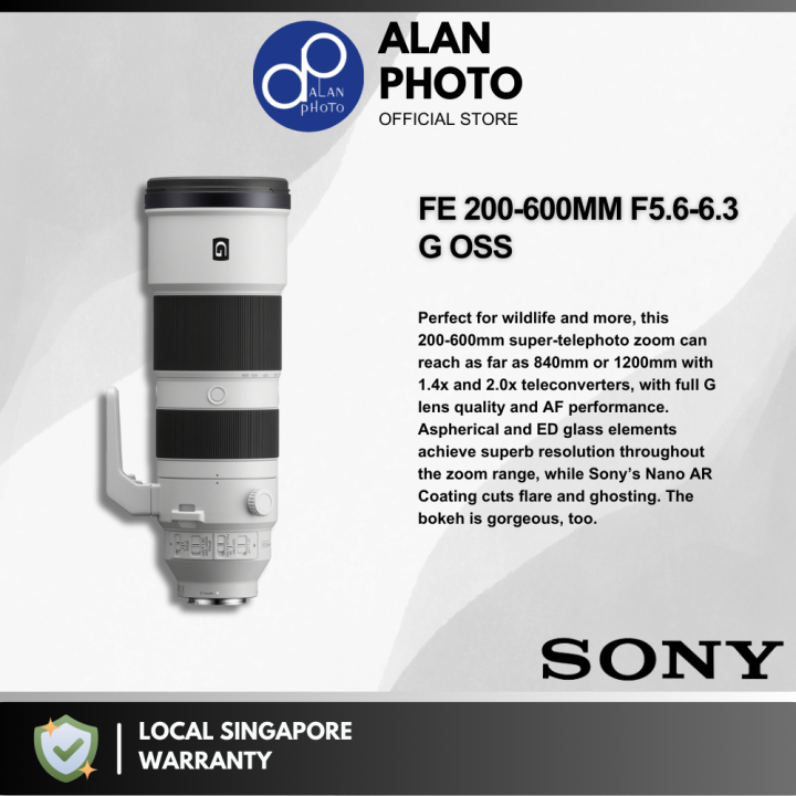 Sony FE 200-600mm F5.6-6.3 G OSS Lens For Sony FE [SEL200600G
