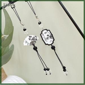 Fitow Chinese Style Anti-lost Phone Lanyard Retro Tassel Pendant Keychain Bag Charms Backpack Hanging Decoration Fashion Jewelry