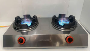 Bếp ga công nghiệp đôi inox 304 bếp khè công nghiệp tiết kiệm gas