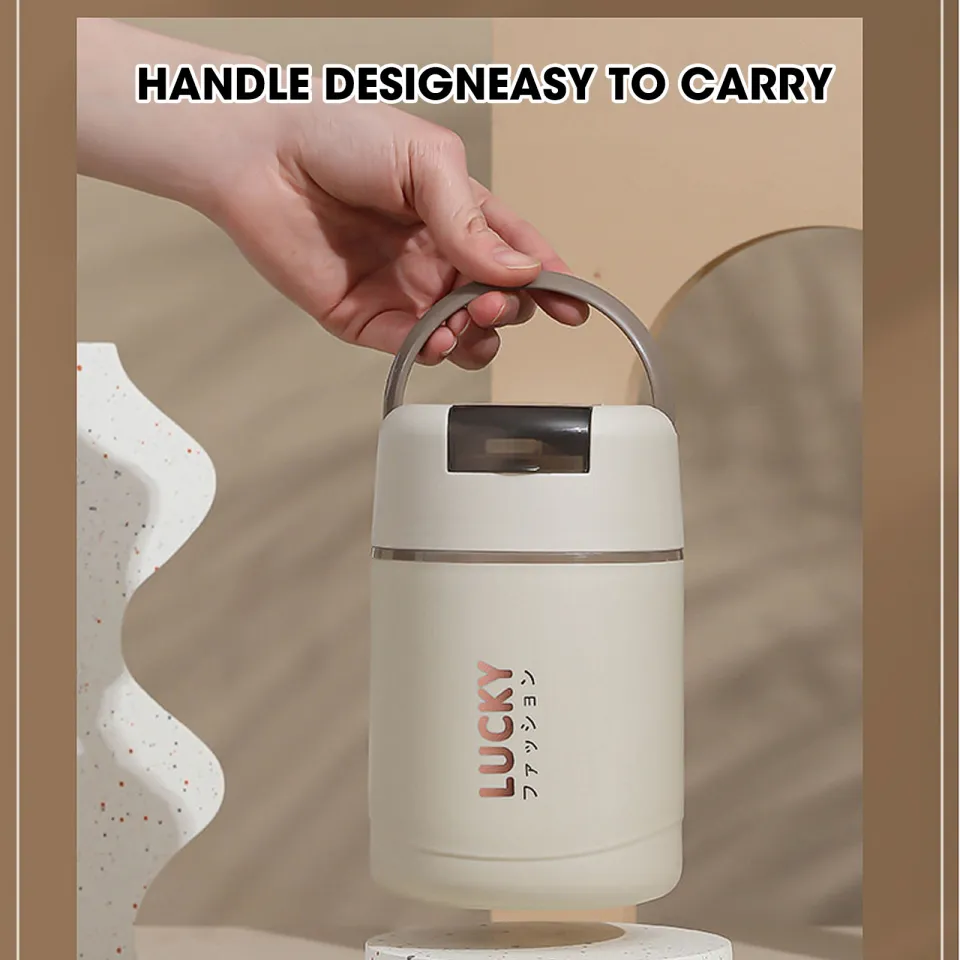 600ml Breakfast Soup Cup Thermos Food Jar Insulated Lunch