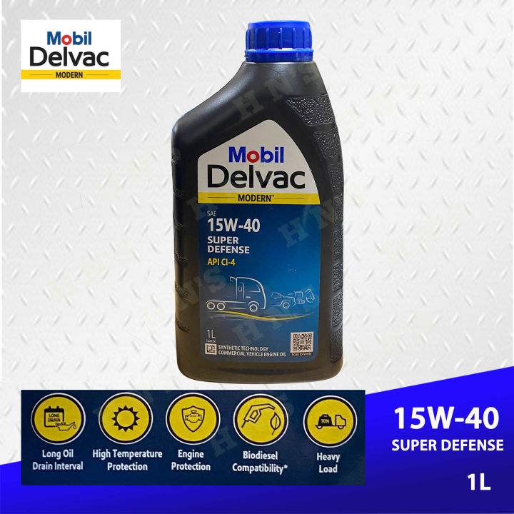 Mobil Delvac Modern Super Defense 15W-40 Engine Oil 1L ( 1 Liter ...