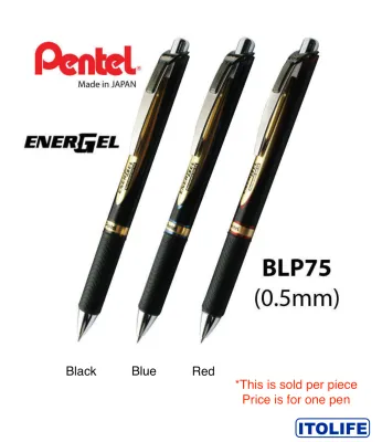 Pentel ENERGEL Permanent Gel Pen 0.5mm BLP75- 1pc