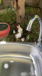 อ่างล้างจานอลูมิเนียม ซิ้งค์ล้างจานพร้อมอุปกรณ์ 9 สายตา 5 แห่ง ชุด 0.5 มม ครบคุณภาพ