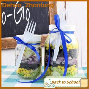 Behoo 10pc White Mason Canning Drinking Jars Lid 70mm 86mm Inner Diameter Plastic Covers Unlined Ribbed Lids Storage Caps Replacements