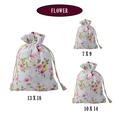 POCKET LUXE 💥 Cotton Linen Drawstring Pocket Bag Storage Organizer Travel Gifts Toys Party Pouch