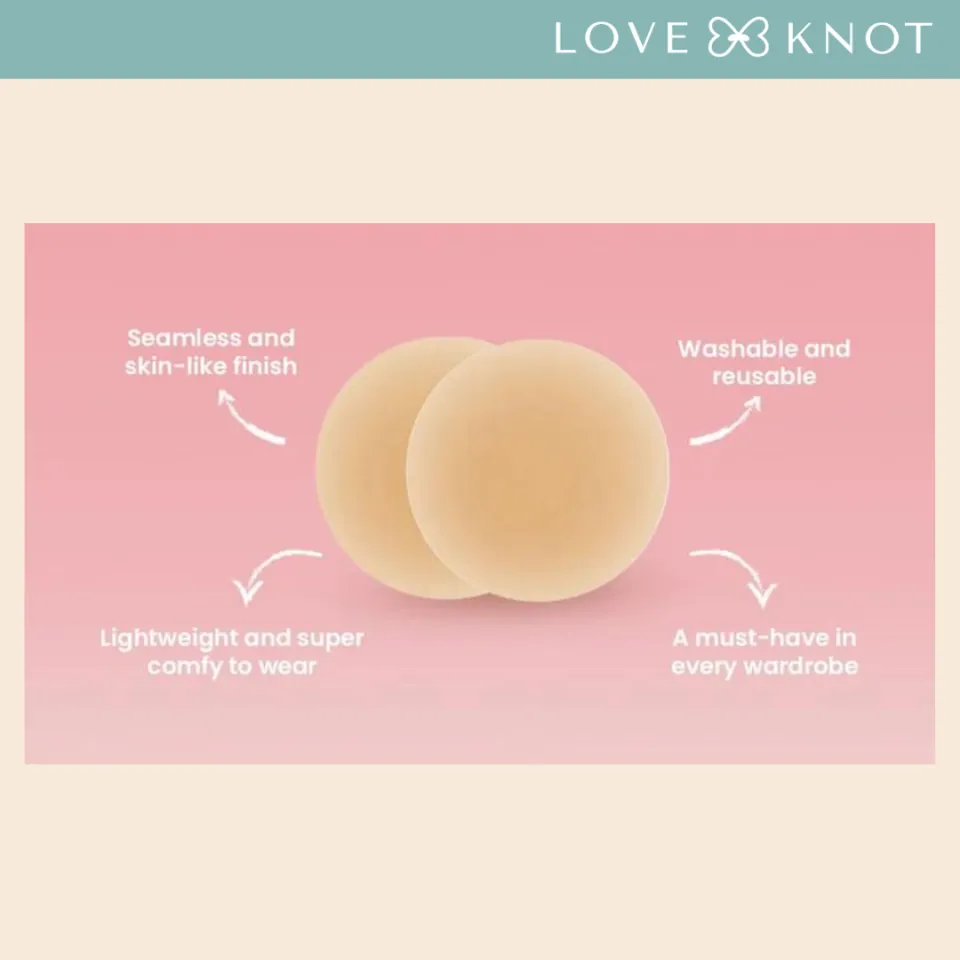 Love Knot Label  6.5cm Reusable Adhesive Skin Friendly Breathable