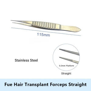 Titanium/stainless Steel Fue Hair Transplant Tweezer Forceps Hair Transplant Implanter Tweezers