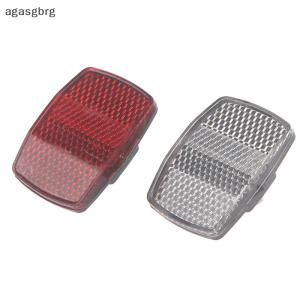 agasgbrg จักรยานพลาสติกสะท้อนแสงไฟท้ายสะท้อนด้านหน้าและไฟท้าย