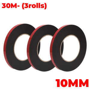 เทปฟองน้ำโฟมสองด้าน50ม. ฟิล์มสีแดงสำหรับติดรถกาว PE ติดผนังติดภายในรถพันธะกาวสูง