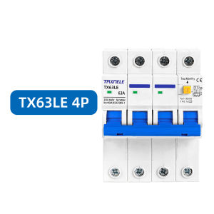 AC 230V MCB Leakage Protector RCBO Overload Short Circuit Protection 2P 4P 30mA Residual Current Circuit Breaker Switch RCCB RCD Circuit Breaker