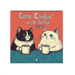 Stress Relieving Feline Wall Calendar With Large Date Grids And Smooth Writing Surfaces Great For Organized Professional