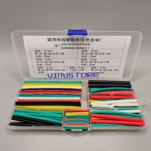 2:1 Polyolefin Shrinking Assorted Heat Shrink Tube Wrap Wire Cable Insulated Sleeving Tubing Set