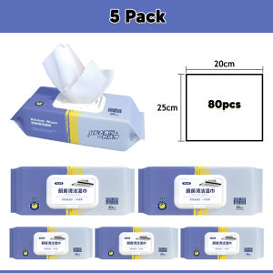 [80 PULLS/PACK] Worthbuy Kitchen Wet Wipes Lap Pembersih Dapur Kitchen Towel Degreasing Wet Tissue Tandas Tisu Basah