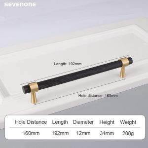 Modern Soild Brass Cabinet Door Pull Drawer Shoe Cabinet Handle Factory Wholesale Black Gold  malist Drawer Handle