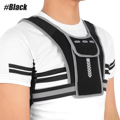 NEENCA Running Vest Reflective Night Backpack with Phone Holder Water Bottle Bag Lightweight for Jogging Training Hiking Workouts