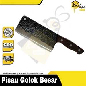 Pisau dapur chef knife cleaver 7Inch Alat pemotong daging stainless - Pisau golok besar piso stainless jumbo tulang ayam cacah daging - Piso koki japanese knife super premium