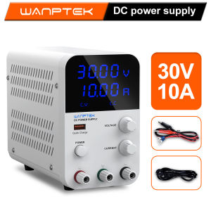 Wanptek Adjustable DC Power Supply Variable 0-30V 60V 120V 160V 0-2A/3A/5A/10A Bench Switching High Precision Power Source LED Display 5V/3.6A USB Quick-Charger