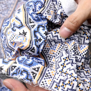 100% ลายผ้าทอมัดหมี่เชิงเทียน 44 นิ้ว ผ้าเมตร ผ้าหลา คอตต