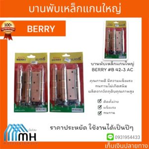บานพับเหล็กแกนใหญ่ BERRY #B 42-3 AC