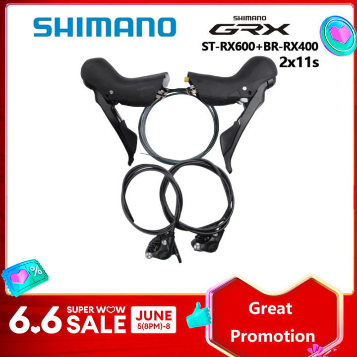 Shimano GRX ST-RX600 + BR-RX400 1x11 Hydraulic Disc Brake Set