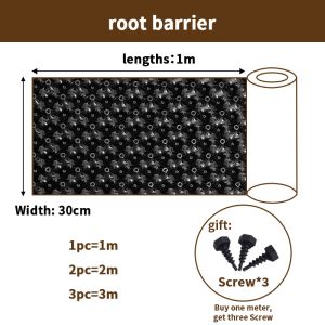 Pasu Pengawal Akar Plastik/Bekas Semaian Bunga/Pagar Pokok Plastik/Alat Pemindahan/Saliran Dan Pengudaraan