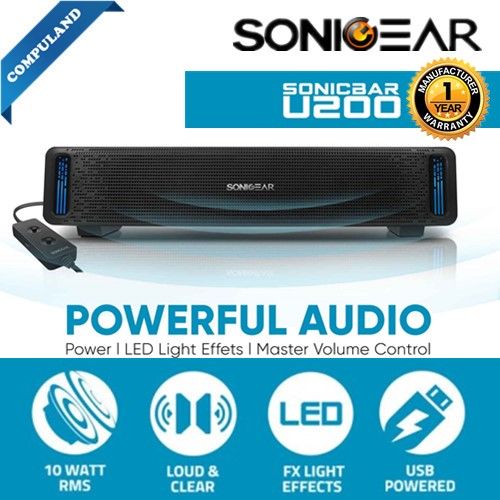 SonicGear U200 Powerful Sound Bar Speaker Lazada