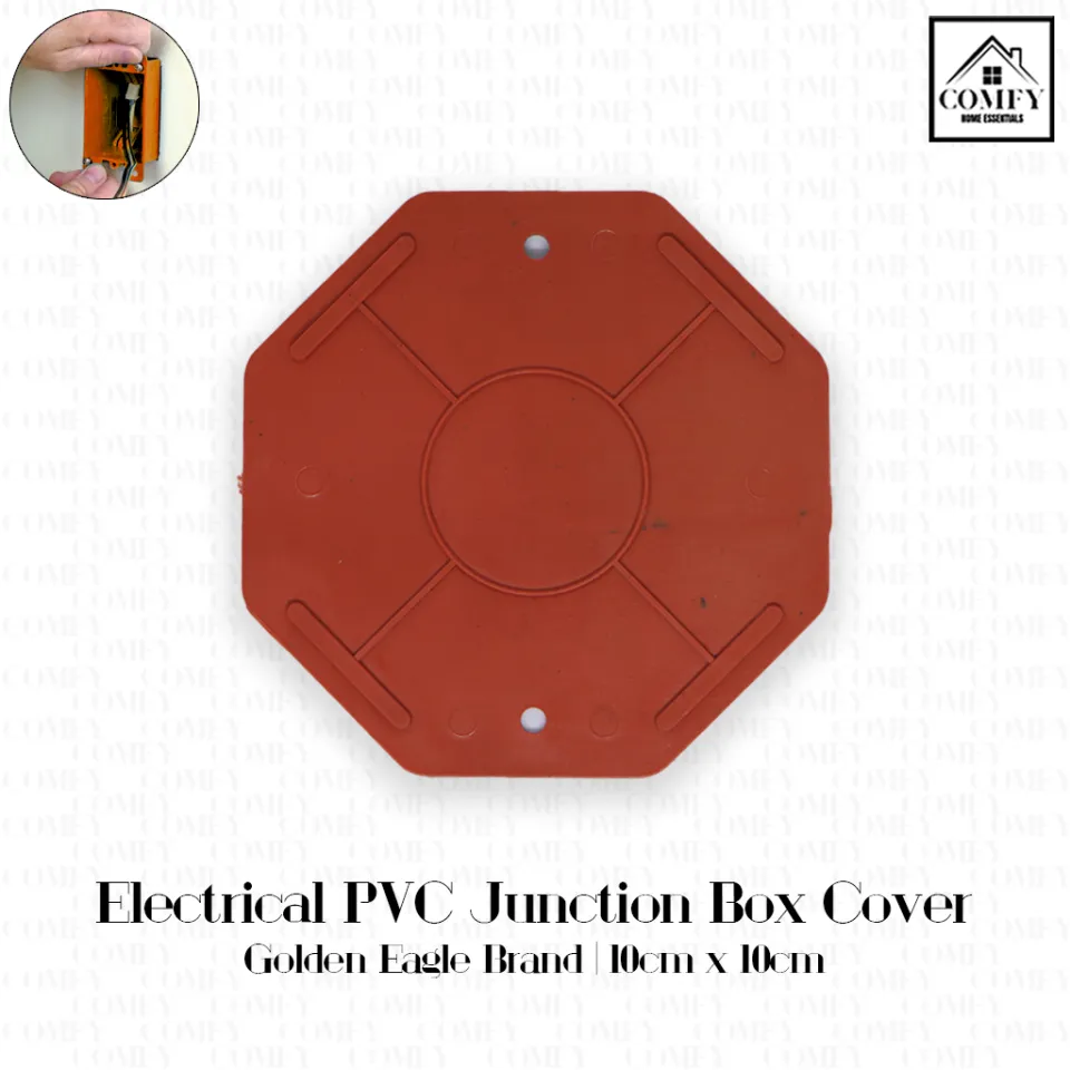 10pcs/SET) Golden Eagle Electrical PVC Plastic Utility Box /Junction Box / Junction  Box Cover Orange