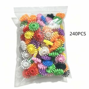 RGFV STORE Vòng tròn Đồ chơi lắp ghép Tự làm Giáo dục Khối lắp ráp Liên kết An toàn Bộ đồ chơi xây dựng Quà tặng trẻ em