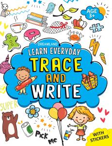 (Age3+)Trace and Write Activity Book with Stickers (Learn Everyday Series)หนังสือกิจกรรมเสริมพัฒนาการ แบบฝึกหัดภาษาอังกฤษ