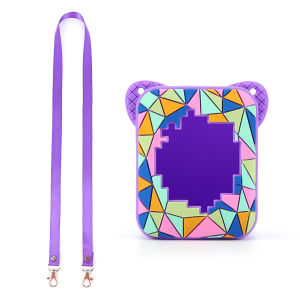 เคสป้องกันซิลิโคนพร้อมสายคล้องปกป้องปลอกผิวป้องกันผิวที่จับสำหรับ Bitzee Magเทอร์แอคทีฟ