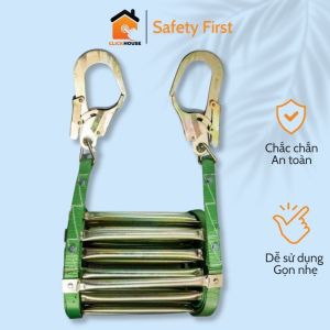 Thang Dây Thoát Hiểm Cứu Sinh Chung Cư Nhà Cao Tầng. Chịu Được Trọng Lượng Lớn 1000kg. Dài 5m10m15m20m